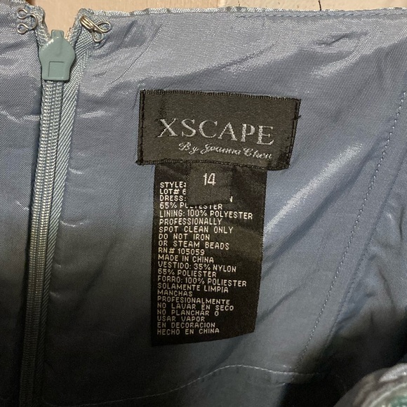 EXSCAPE Blue Maxi Dress Suit - Picture 13 of 16